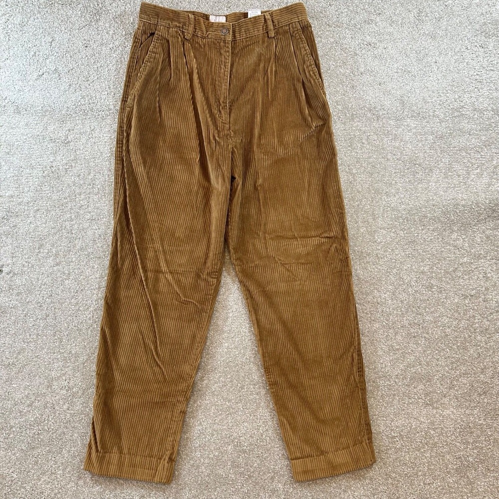 Willi Smith Brown Corduroy Ankle Pants